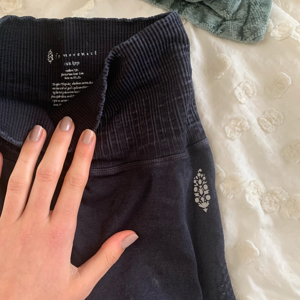 Free People Movement Cropped Black Leggings